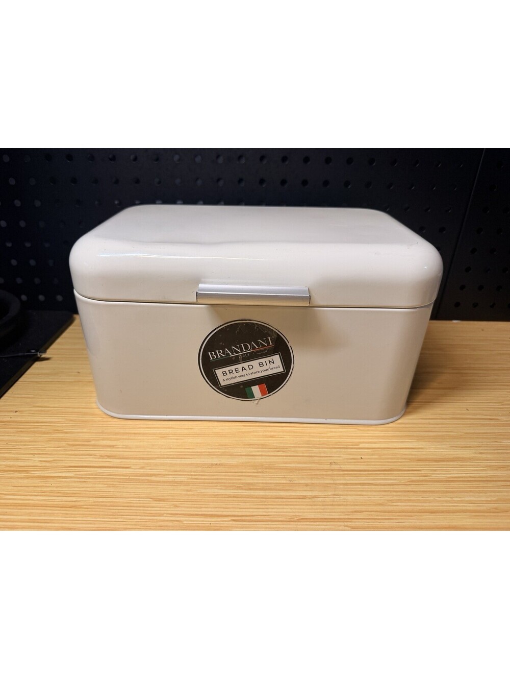 Brandani Italian Style retro design Bread Bin/box retro White Color